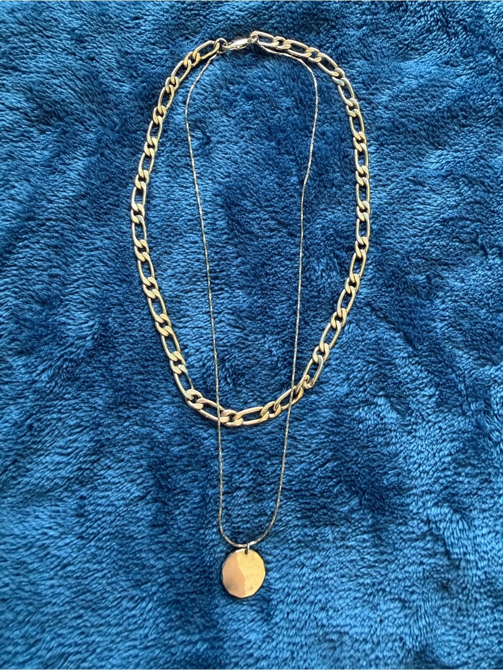 & Other Stories Gold Double-Layer Pendant Necklace